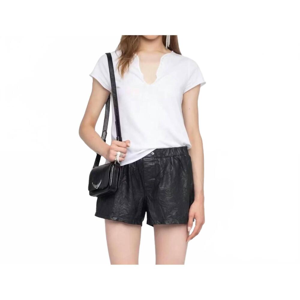NEW NULL women's voltaire paris blouse in white